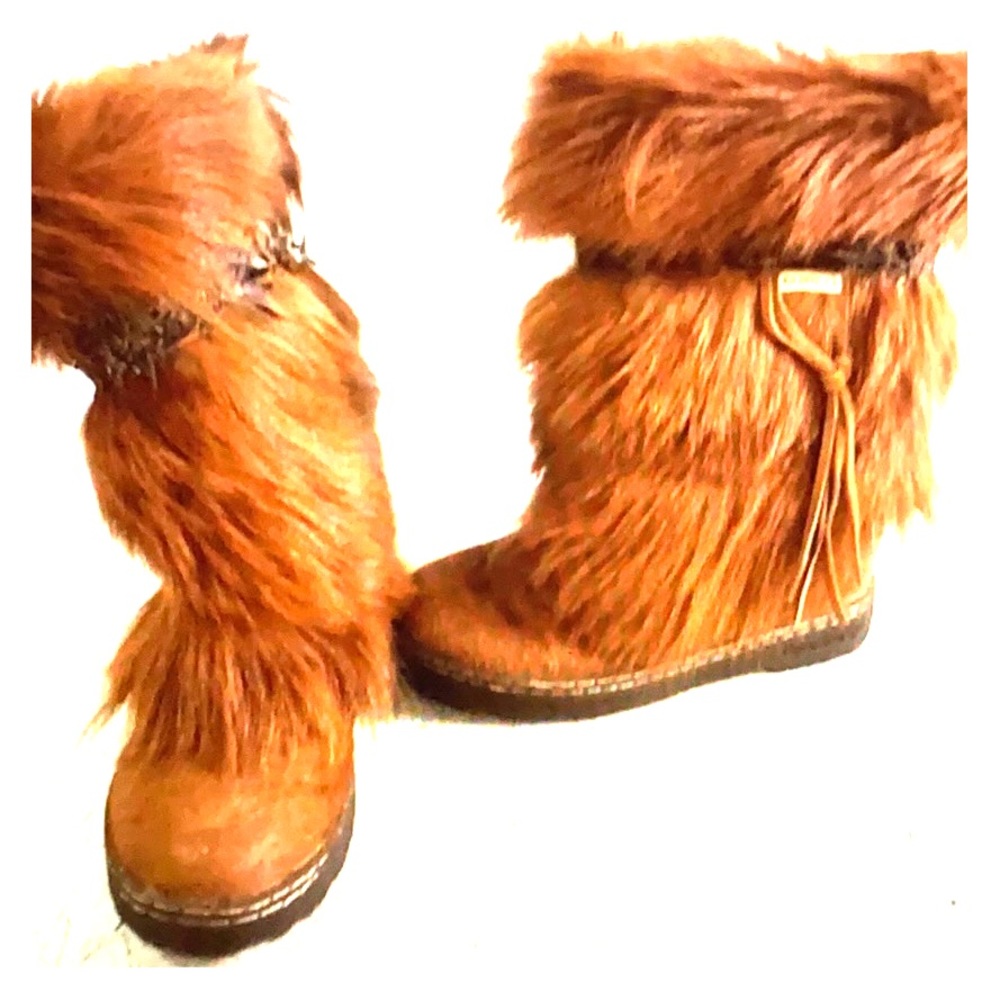 Bearpaw Kola II Calf Skin Goat Hair Boots